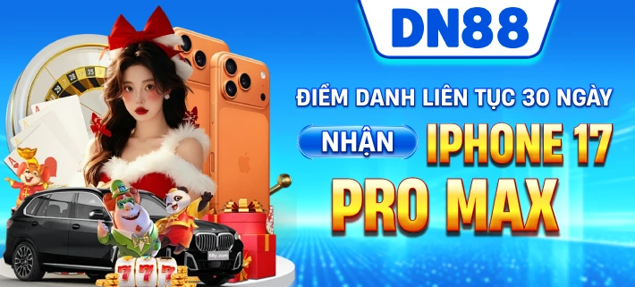 Điểm danh liên tục 30 ngày nhận iphone 17 pro max
